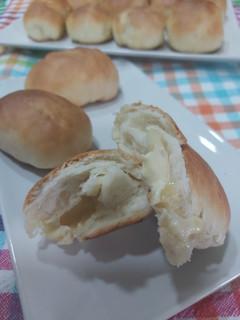 Una foto de Minibollicaos de leche, rellenos de chocolate blanco🍫🍫
