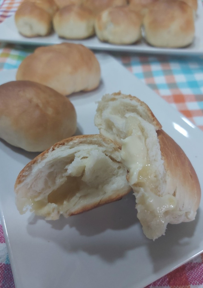 Una foto de Minibollicaos de leche, rellenos de chocolate blanco🍫🍫
