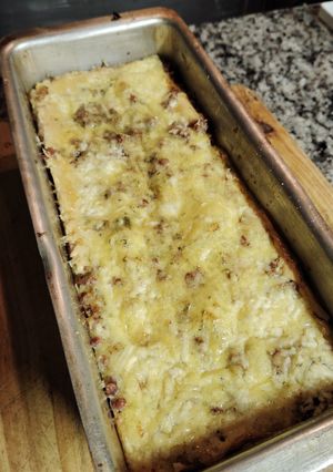 Una foto de Budín de verduras y carne