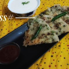 A picture of Veg. Semolina Pancake (without onion & garlic).