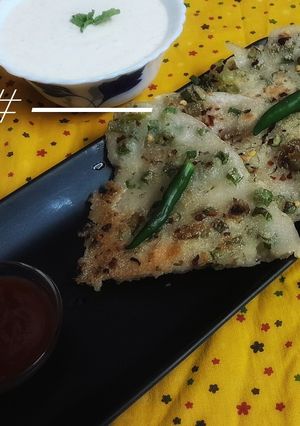 A picture of Veg. Semolina Pancake (without onion & garlic).