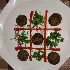 A picture of Spinach appam.