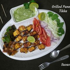 A picture of Grilled Paneer Tikka.