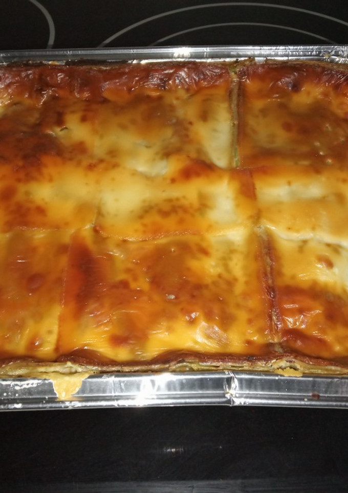 Una foto de Lasaña de carne y setas