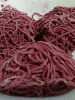 Foto resep Mie homemade ungu