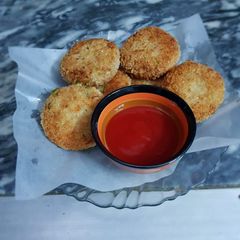 Chicken cheese kabab A picture of Chicken cheese kabab.
