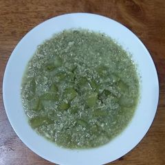 A picture of Lauki ki meethi Sabzi in coconut milk.