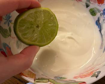 Unique Cuisine Lime sour cream Delicious Perfect