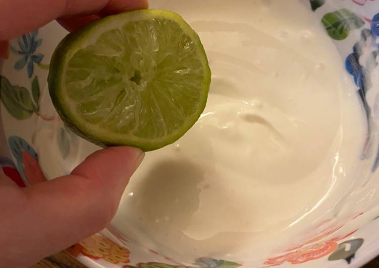 Lime sour cream