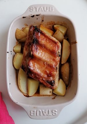Une photo de Travers de porc miel soja