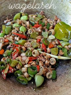 Foto resep Cumi asin cabe hijau