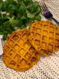 ☆Sweet Potato, Bacon, and Cheddar Waffles ☆