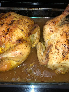 Una foto de Pollo asado a la pimienta de limón