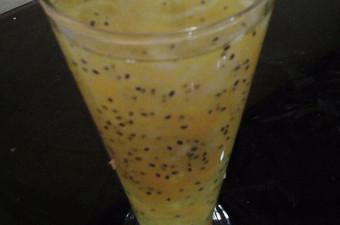 Resep Es carica golden melon serut selasih Bahan Sederhana