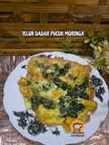 Telur dadar pucuk moringa