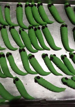 Foto resep Kuker ulat daun 3 bahan
