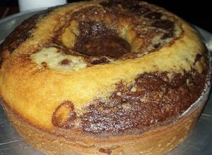 Una foto de Torta matera marmolada
