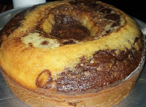 Una foto de Torta matera marmolada