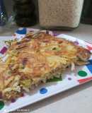 Tortilla de pasta amanecida