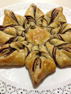 Una foto de Flor de Hojaldre y Nutella