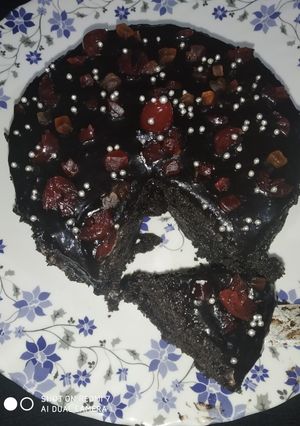 आटा चॉकलेट केक (atta chocolate cake recipe in Hindi) रेसिपी मुख्य फोटो
