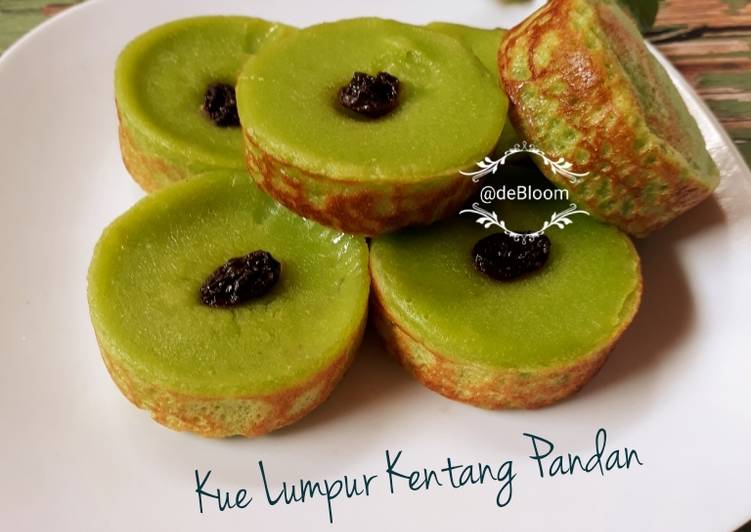 Bahan 568. Kue Lumpur Kentang Pandan | Bahan Membuat 568. Kue Lumpur Kentang Pandan Yang Lezat