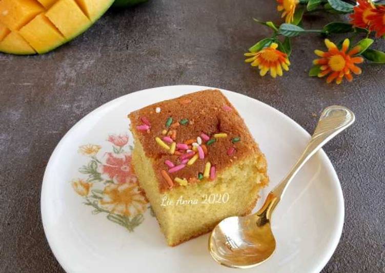 Cara Gampang Membuat Cake Mangga (Super Lembut) Anti Gagal