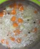 CHÁO THỊT BẰM + cà rốt, khoai tây (Ngày mưa 🙂)