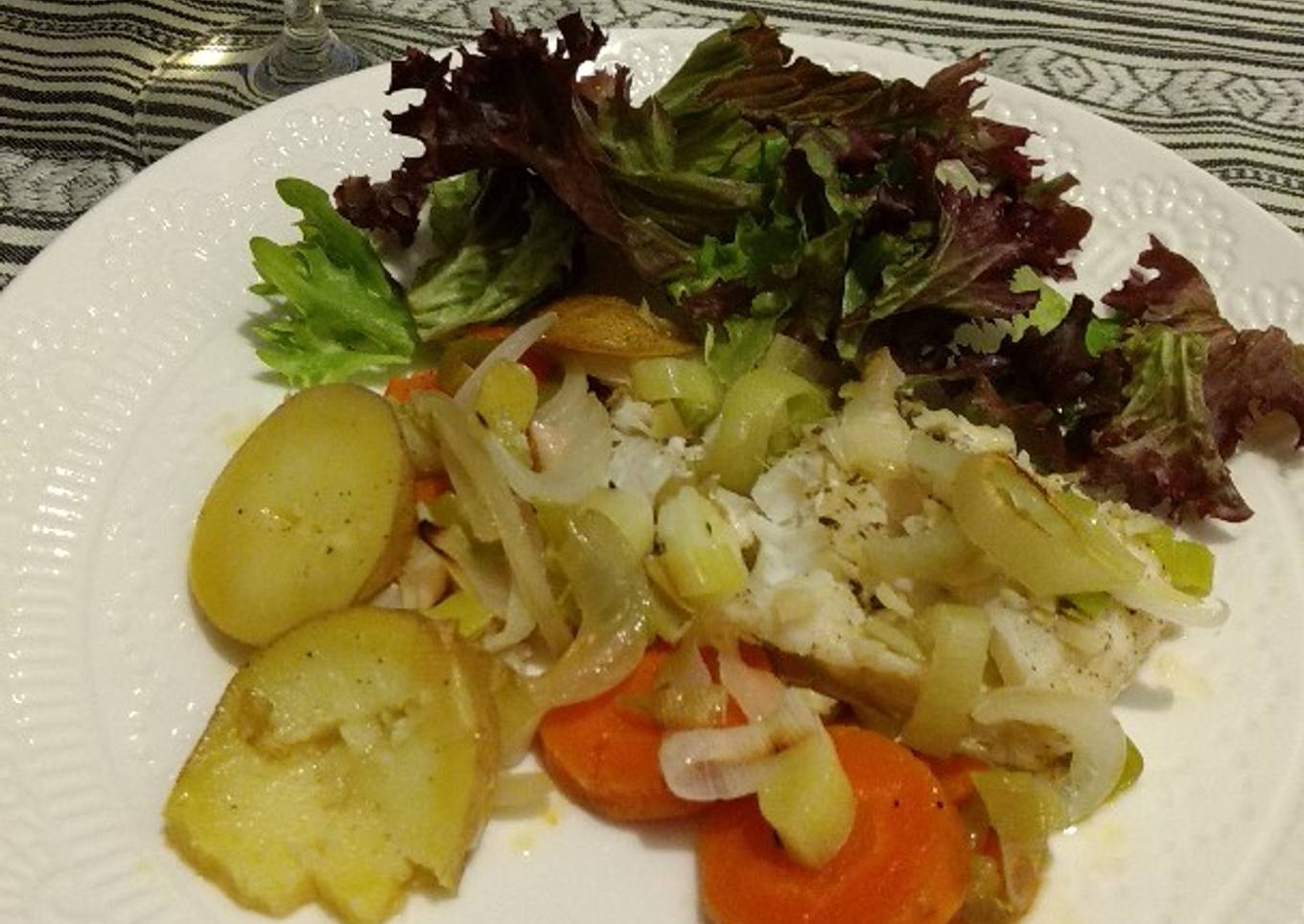 Cod Fish with vegetables