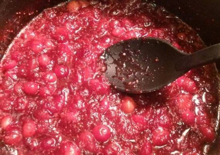 Easiest Way to Prepare Quick Holiday Cranberry Sauce #mycookbook