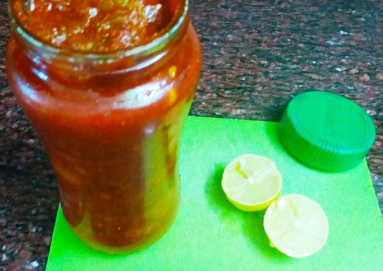 Lemon pickle (Nimbu ka achaar)