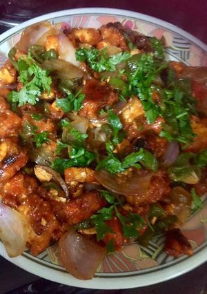 चिली चिकन ड्राई (chilli chicken dry recipe in Hindi) रेसिपी मुख्य फोटो