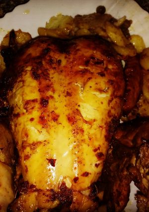 صورة لوصفة دجاج محمر في الفرن (روطي)