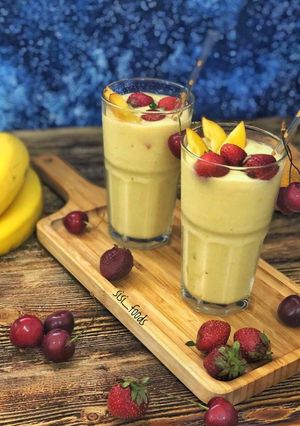 عکسی از دستور اسموتی موز و انبه
