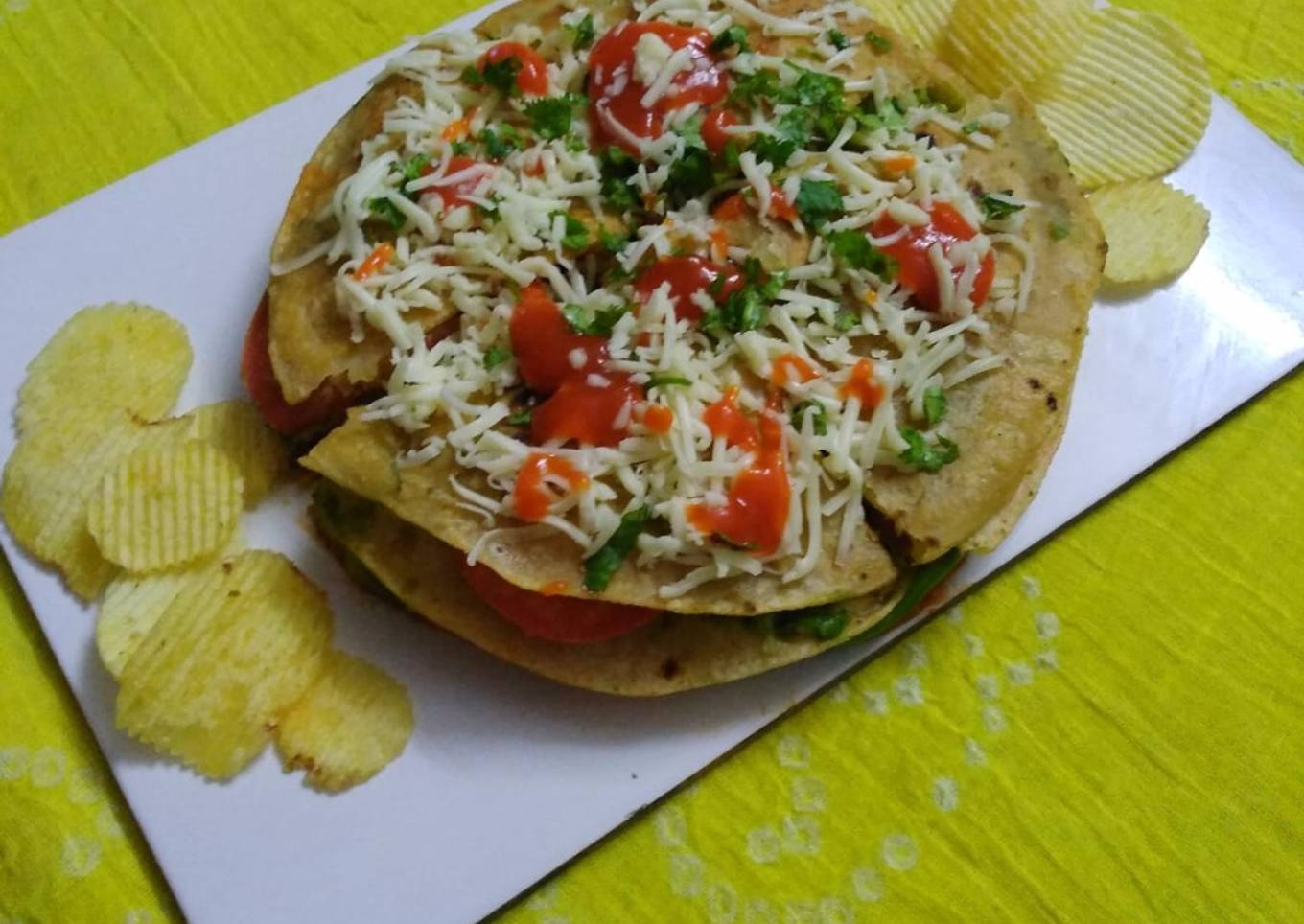 Bombay chapati sandwich