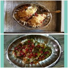 A picture of Curd Boat Chaat.