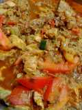 Costeletas (chuletas) de cerdo con arroz exquisito