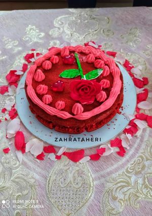عکسی از دستور کیک ردولوت