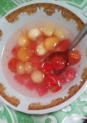 Foto resep Es buah manis sederhana