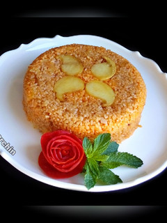 عکسی از دستور دمی بلغور و سیب زمینی 🌸
