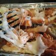 Spicy and cream pizza fries