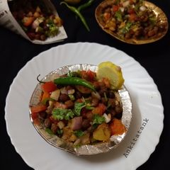 A picture of Chana chaat with amla powder.