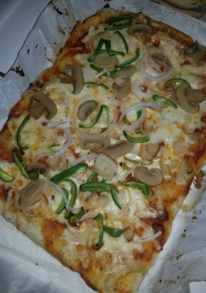 Una foto de Pizza fácil sin levadura 🍕