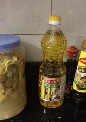 Hình của món Xơ mít muối nhút.