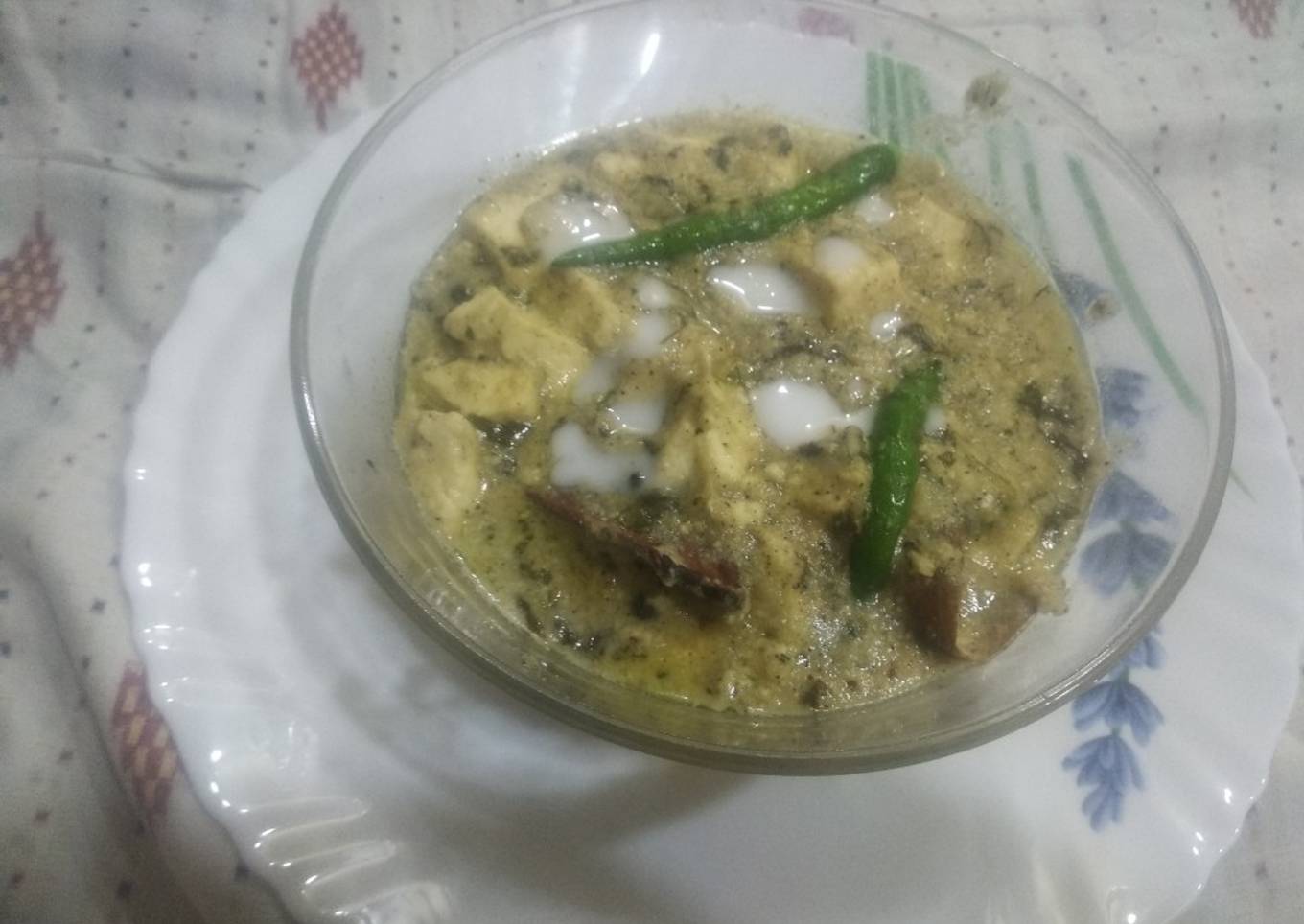 Paneer Shahi white korma