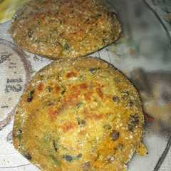 Una foto de Hamburguesas de calabaza, espinaca, zanahoria y lentejas