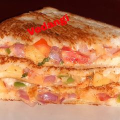A picture of Mix Veggie Toast Sandwich.