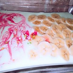 A picture of Apple Custard kheer.