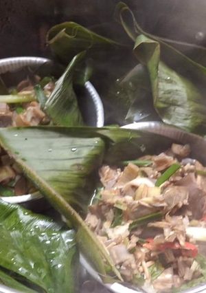 รูปของ หมกหัวปลีใส่หมูสามชั้น