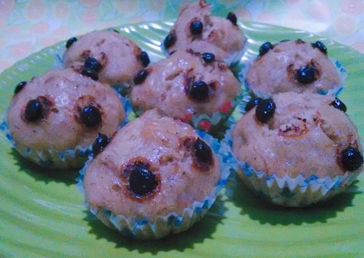 Bagaimana Menyiapkan Muffin Pisang kukus Anti Gagal